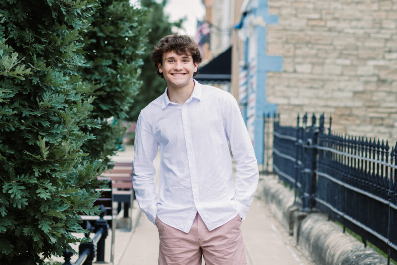 High School Senior boy photo session in Lockport IL