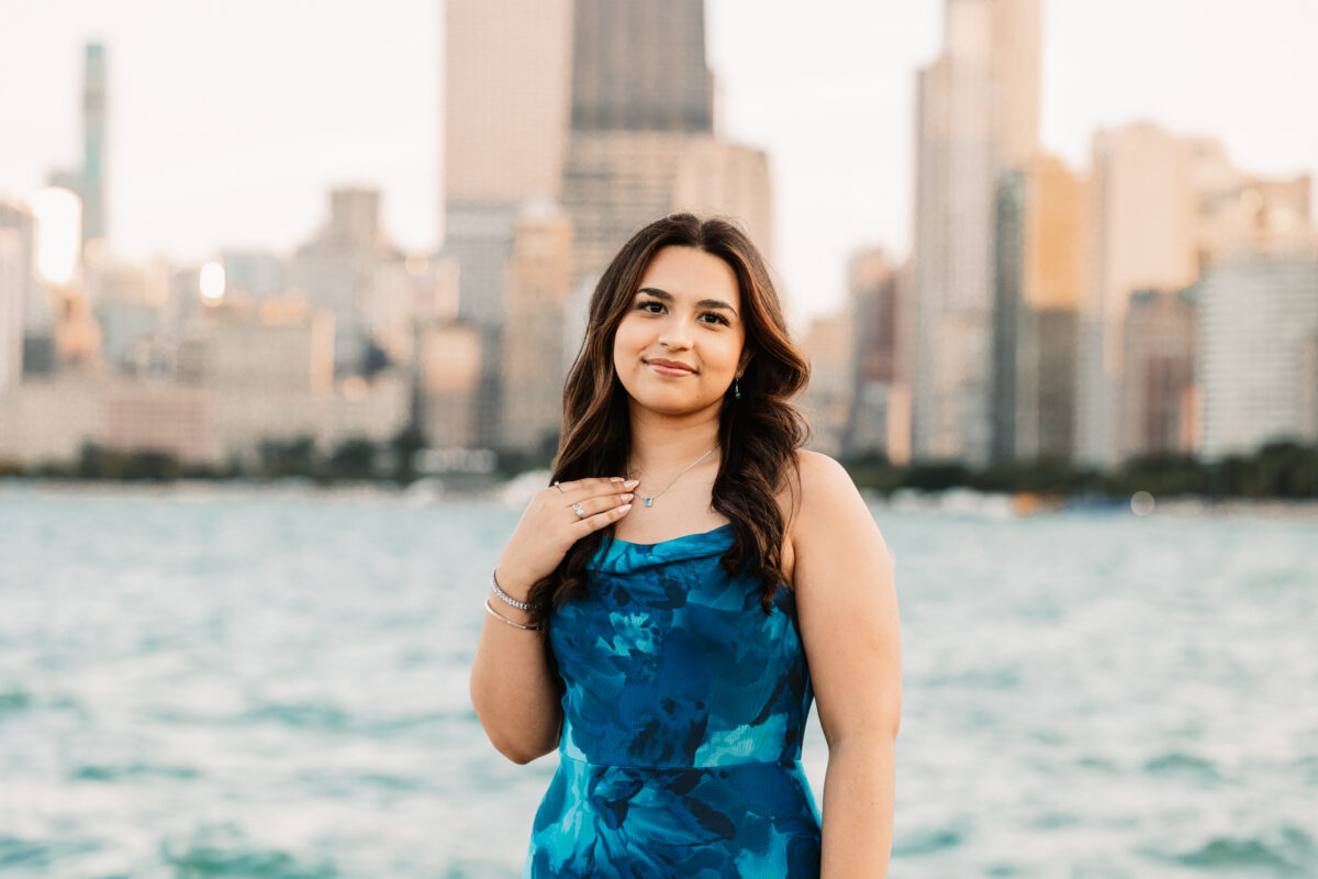Gorgeous Tinley Park High School Senior at her North Ave Beach senior session