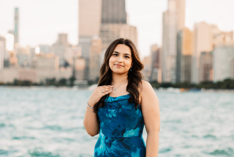 Gorgeous Tinley Park High School Senior at her North Ave Beach senior session